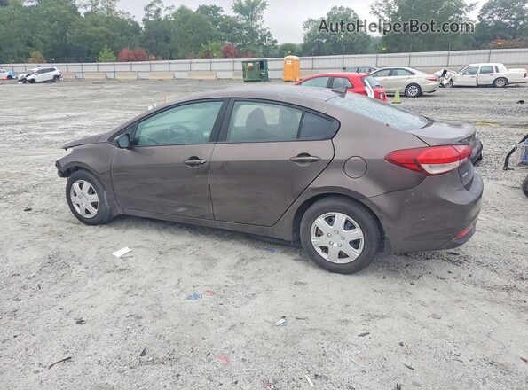 3KPFK4A71HE146398 2017 KIA FORTE Коричневый Задняя левая четверть