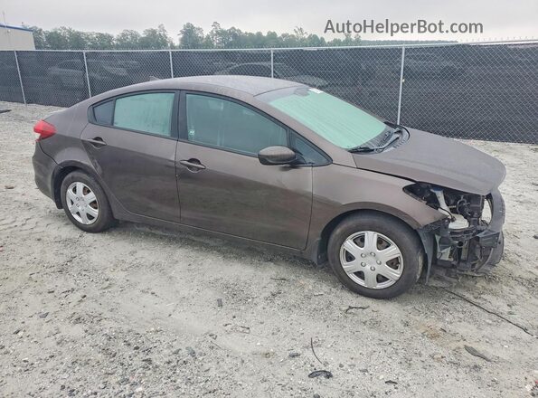 3KPFK4A71HE146398 2017 KIA FORTE Коричневый Передняя правая четверть