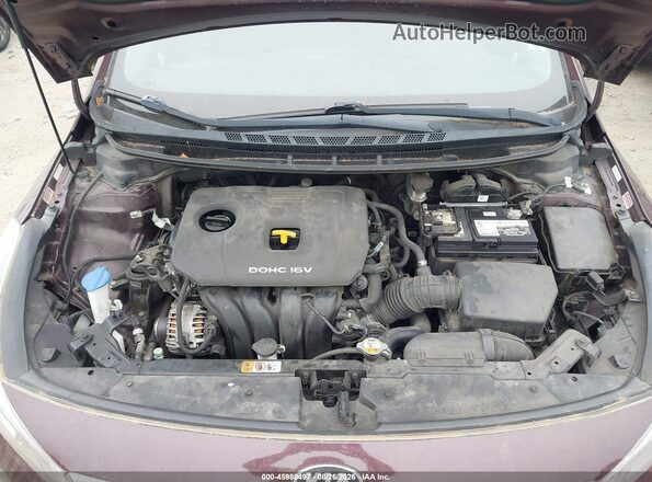 3KPFK4A71JE164583 2018 KIA FORTE Burgundy Widok z tyłu