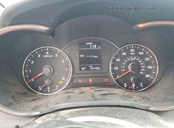 3KPFK4A72HE044432 2017 KIA FORTE Black Вид щитка приладів