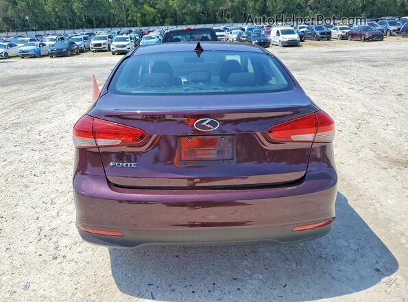 3KPFK4A72HE103723 2017 KIA FORTE Burgundy Widok z tyłu