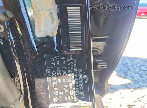 3KPFK4A72HE104967 2017 KIA FORTE Black Engine compartment view