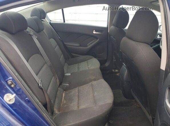 3KPFK4A73HE006496 2017 KIA FORTE Blue Rear seats view