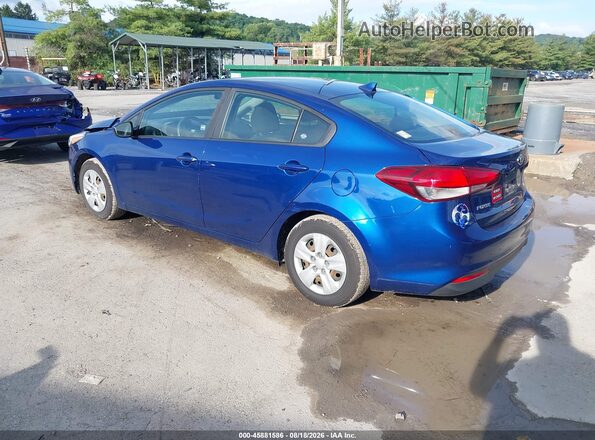 3KPFK4A73JE273207 2018 KIA FORTE Blue Հետևի ձախ