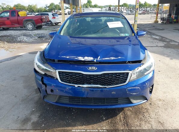 3KPFK4A73JE273207 2018 KIA FORTE Blue Սարքավորումների վահանակի տեսք