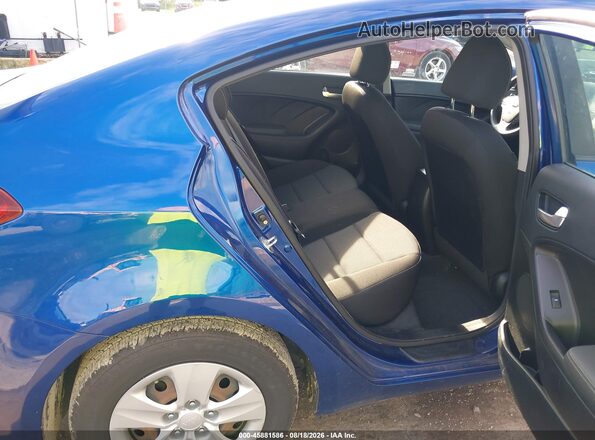 3KPFK4A73JE273207 2018 KIA FORTE Blue VIN կոդի պիտակի տեսք