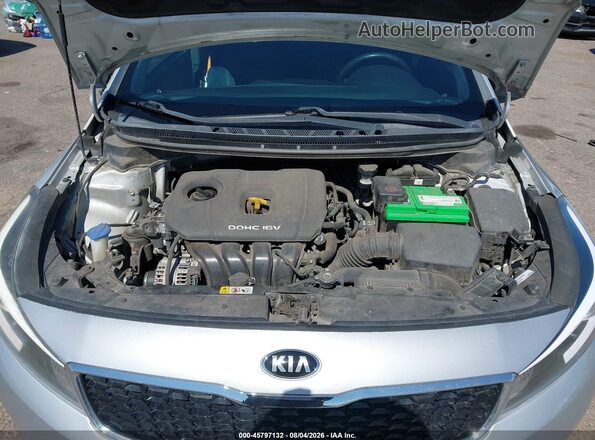 3KPFK4A74HE017779 2017 KIA FORTE Silver Rear view