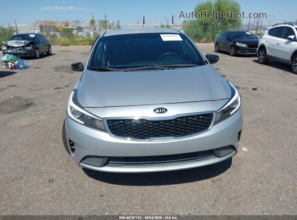 3KPFK4A74HE017779 2017 KIA FORTE Silver Instrument cluster view