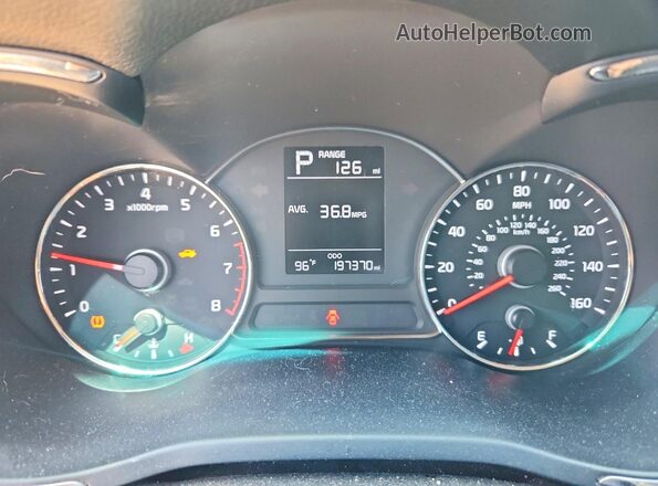 3KPFK4A75HE033764 2017 KIA FORTE Коричневый Вид щитка приборов
