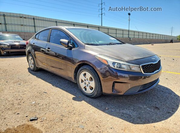 3KPFK4A75HE033764 2017 KIA FORTE Коричневый Передняя правая четверть