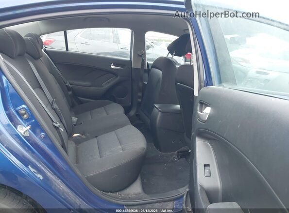 3KPFK4A76JE196607 2018 KIA FORTE Blue Widok naklejki z numerem VIN