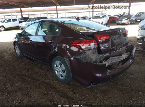 3KPFK4A77HE081671 2017 KIA FORTE Maroon Tył lewy