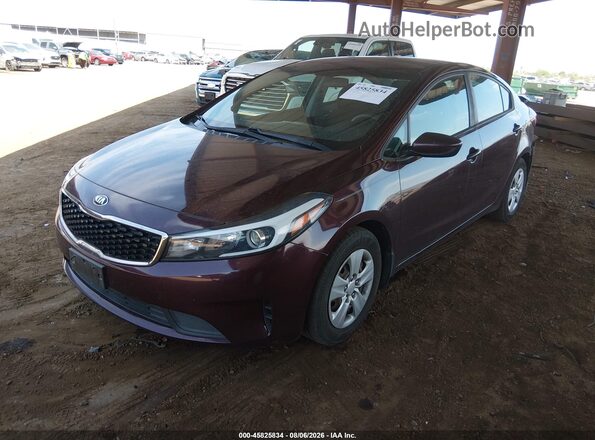 3KPFK4A77HE081671 2017 KIA FORTE Maroon Przód lewy