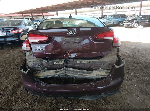 3KPFK4A77HE081671 2017 KIA FORTE Maroon Widok z przodu