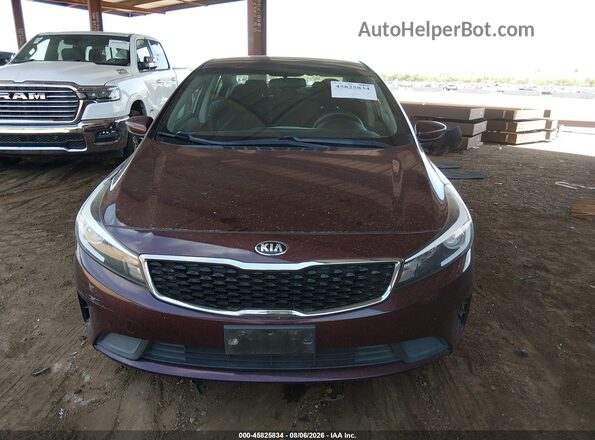 3KPFK4A77HE081671 2017 KIA FORTE Maroon Widok zestawu wskaźników