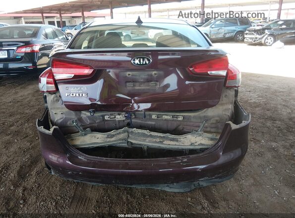 3KPFK4A77HE081671 2017 KIA FORTE Maroon 