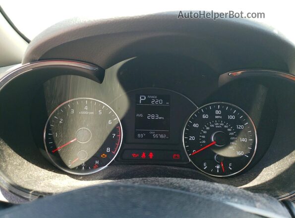 3KPFK4A77HE092007 2017 KIA FORTE White Вид щитка приладів