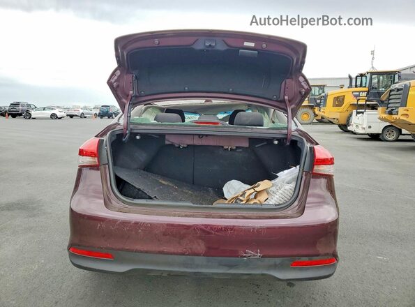 3KPFK4A77JE211907 2018 KIA FORTE Maroon Widok z tyłu