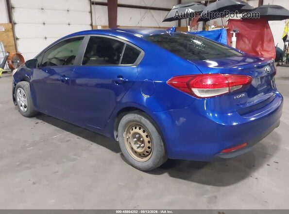 3KPFK4A77JE262176 2018 KIA FORTE Blue უკანა მარცხენა