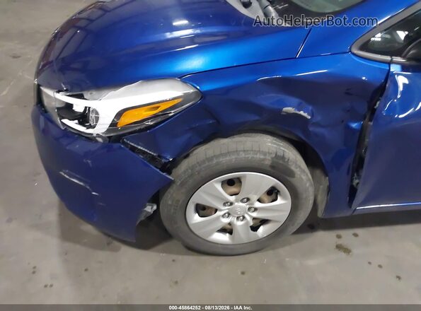 3KPFK4A77JE262176 2018 KIA FORTE Blue წინა ხედი