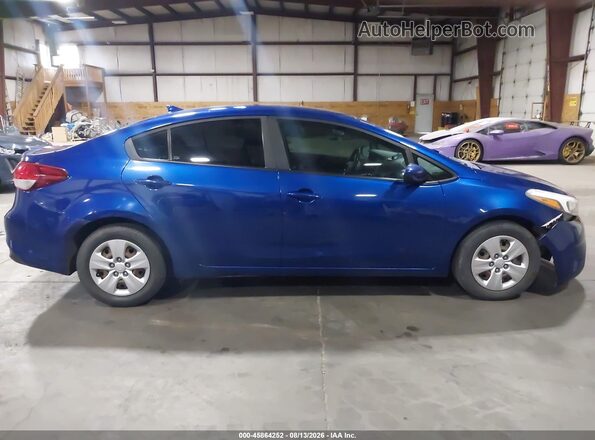 3KPFK4A77JE262176 2018 KIA FORTE Blue უკანა სალონის ხედი