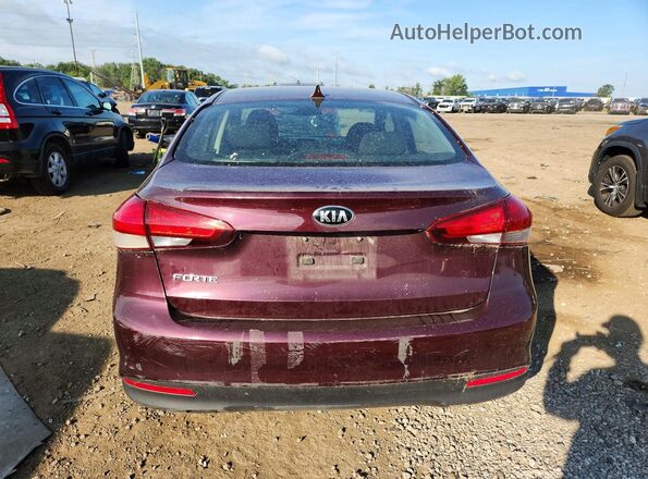 3KPFK4A78JE199475 2018 KIA FORTE Бордовый Вид сзади