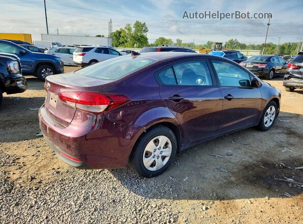 3KPFK4A78JE199475 2018 KIA FORTE Бордовый Задняя правая четверть