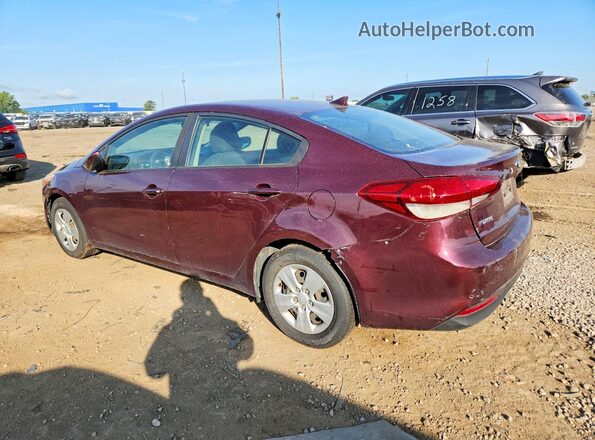 3KPFK4A78JE199475 2018 KIA FORTE Бордовый Задняя левая четверть