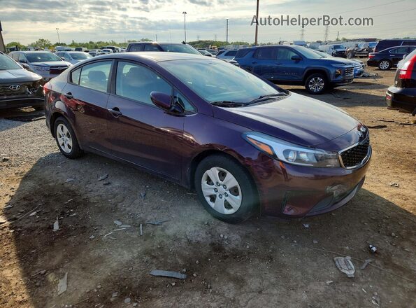3KPFK4A78JE199475 2018 KIA FORTE Бордовый Передняя правая четверть