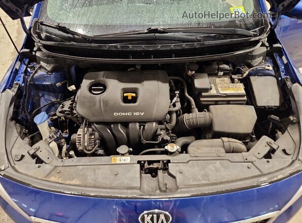 3KPFK4A78JE258749 2018 KIA FORTE Blue Widok wnętrza z tyłu