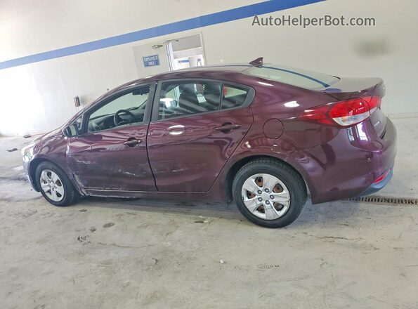 3KPFK4A78JE276362 2018 KIA FORTE Burgundy Հետևի ձախ