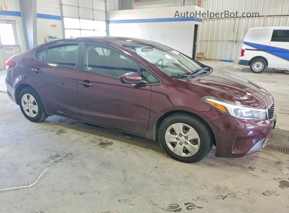 3KPFK4A78JE276362 2018 KIA FORTE Burgundy Առջևի աջ
