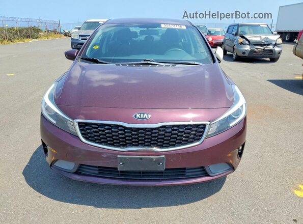 3KPFK4A79JE180871 2018 KIA FORTE Burgundy Вид спереду