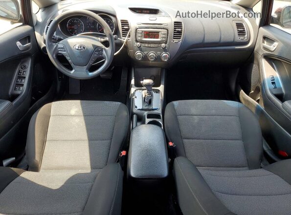 3KPFK4A79JE180871 2018 KIA FORTE Burgundy Вид панелі приладів