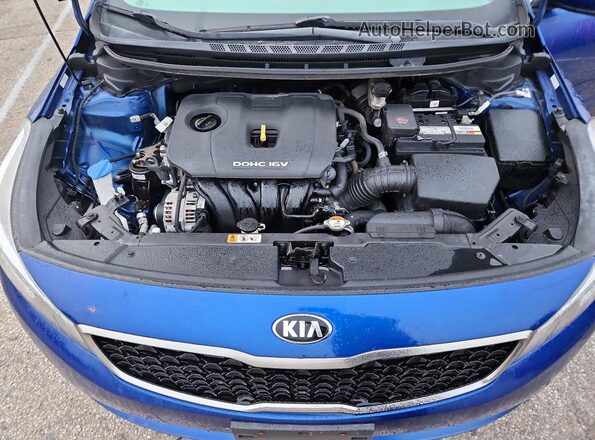 3KPFK4A79JE284891 2018 KIA FORTE Blue უკანა სალონის ხედი