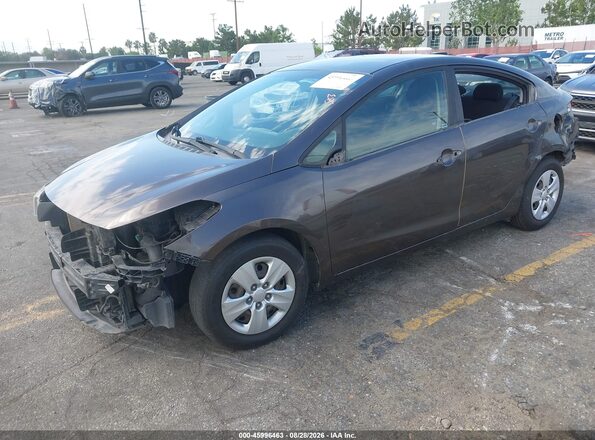 3KPFK4A7XHE055923 2017 KIA FORTE Brown Front left