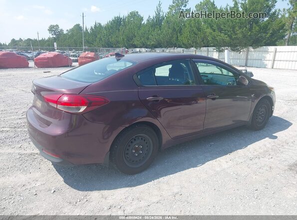 3KPFK4A7XHE149770 2017 KIA FORTE Burgundy Rear right