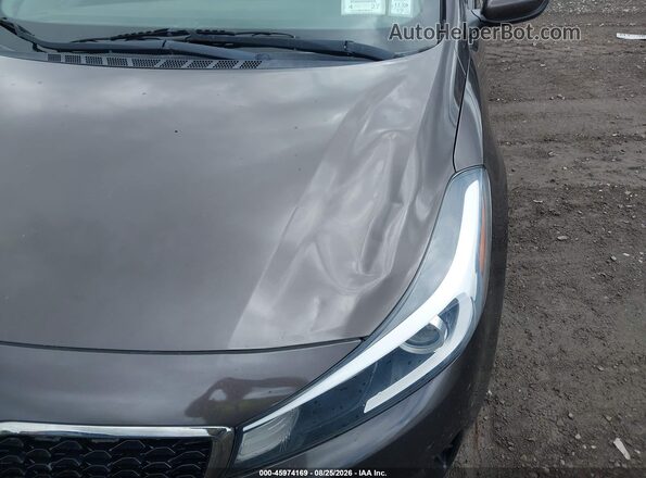 3KPFK4A7XJE201145 2018 KIA FORTE Gray Widok z przodu