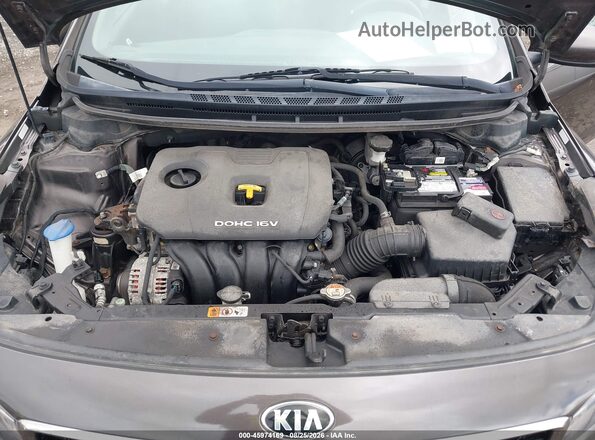 3KPFK4A7XJE201145 2018 KIA FORTE Gray Widok z tyłu