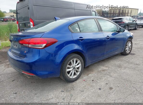 3KPFL4A70HE159253 2017 KIA FORTE Синий Задняя правая четверть