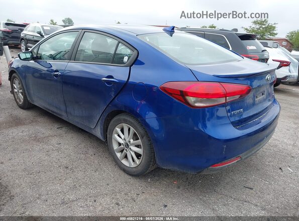 3KPFL4A70HE159253 2017 KIA FORTE Синий Задняя левая четверть