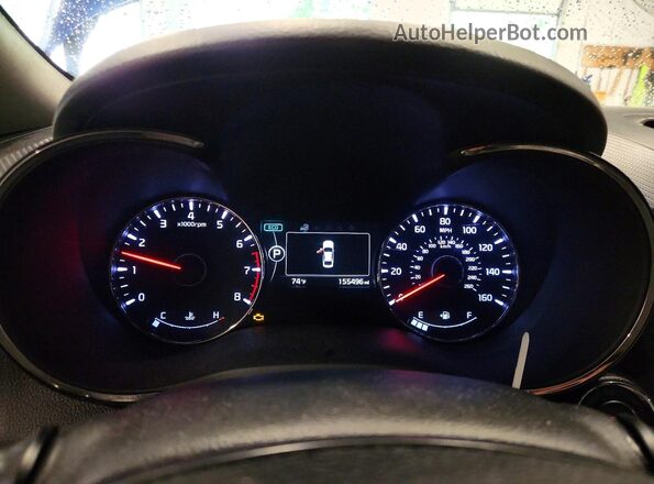 3KPFL4A71HE123359 2017 KIA FORTE Blue Вид щитка приладів