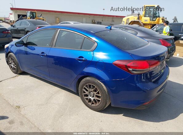 3KPFL4A73HE113643 2017 KIA FORTE Blue უკანა მარცხენა