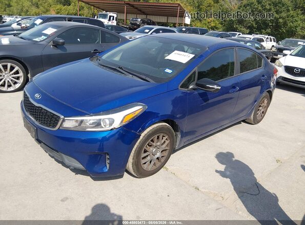 3KPFL4A73HE113643 2017 KIA FORTE Blue წინა მარცხენა ხედი სამი მეოთხედიდან