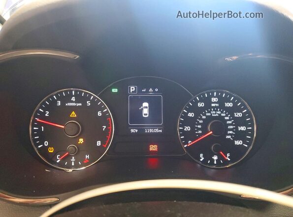 3KPFL4A74HE030206 2017 KIA FORTE Blue Սարքավորումների վահանակի տեսք