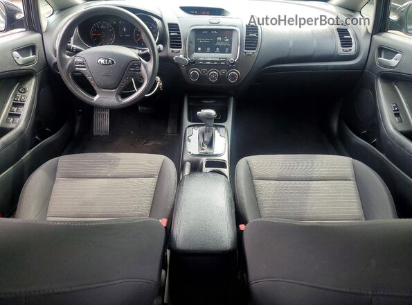 3KPFL4A74JE242500 2018 KIA FORTE Black Dashboard view