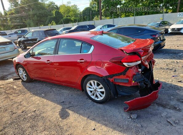 3KPFL4A75HE116527 2017 KIA FORTE Red Задня ліва чверть