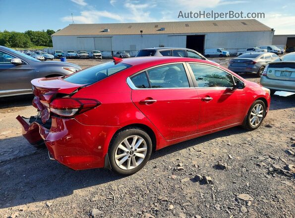 3KPFL4A75HE116527 2017 KIA FORTE Red Задня права чверть