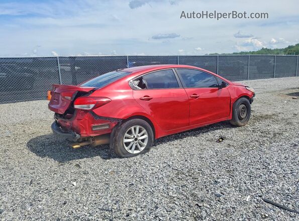 3KPFL4A76HE098703 2017 KIA FORTE Red Задня права чверть