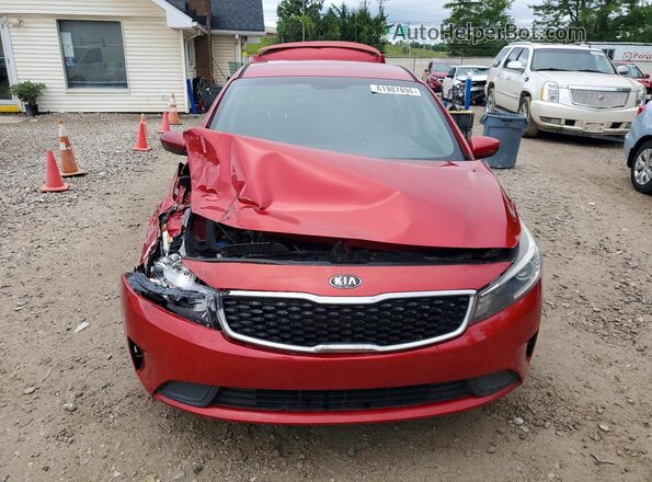 3KPFL4A76JE174488 2018 KIA FORTE Red წინა ხედი